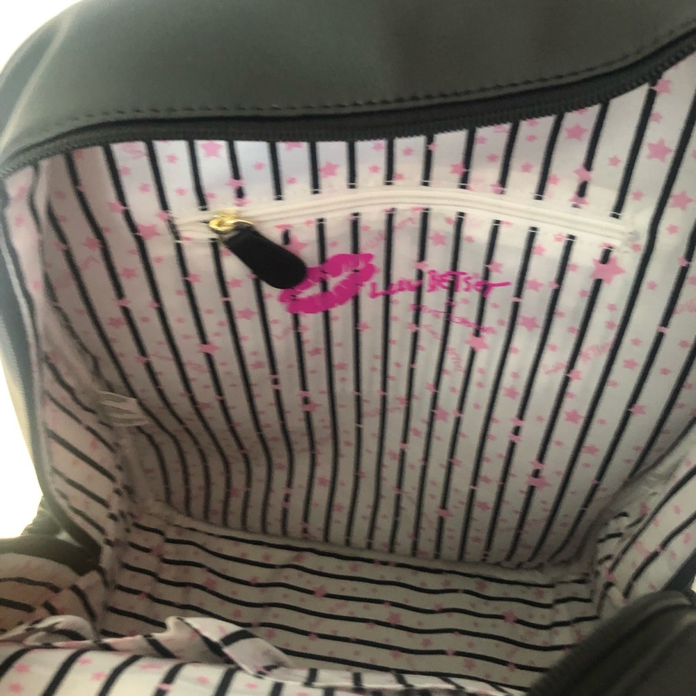 Betsey Johnson Faux Leather Bow Backpack - Picture 2 of 7